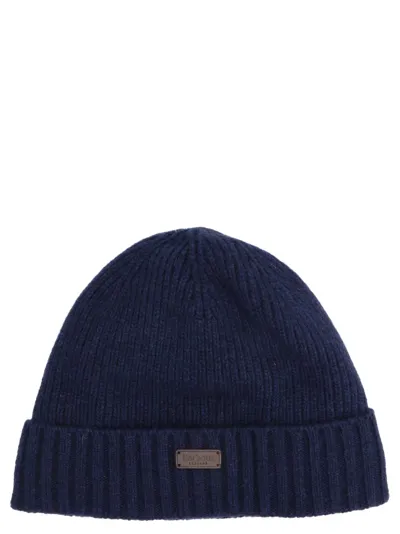 Barbour Carlton Beanie Hat In Blue