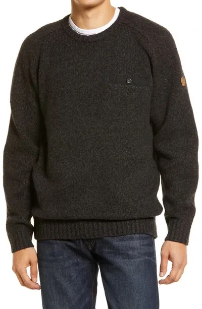 Fjall Raven Lada Wool Blend Sweater In Black