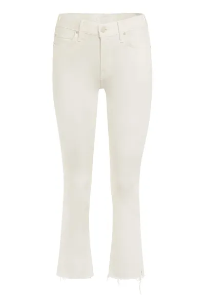 Mother The Rascal Cropped Jeans In Cream