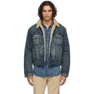 Polo Ralph Lauren Indigo Fleece-lined Denim Jacket In Earlton