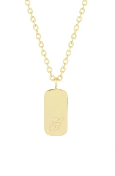 Brook & York Brook And York Sloan Initial Pendant Necklace In Gold - G