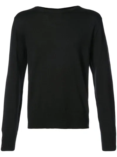 Thom Browne Rwb Tag Jumper In Black