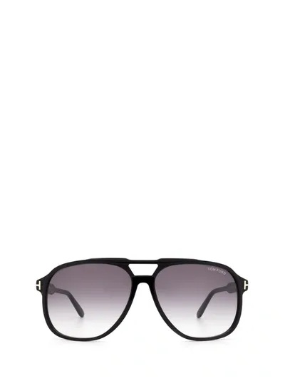 Tom Ford Ft0753 Shiny Black Unisex Sunglasses