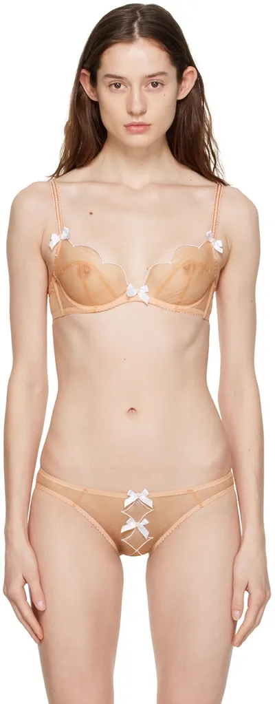 Agent Provocateur Lorna Underwire Bra In Sand White