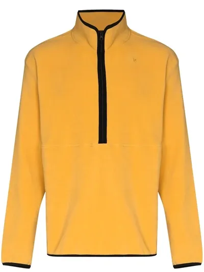 Goldwin Micro Fleece Half-zip Sweatshirt In Yellow