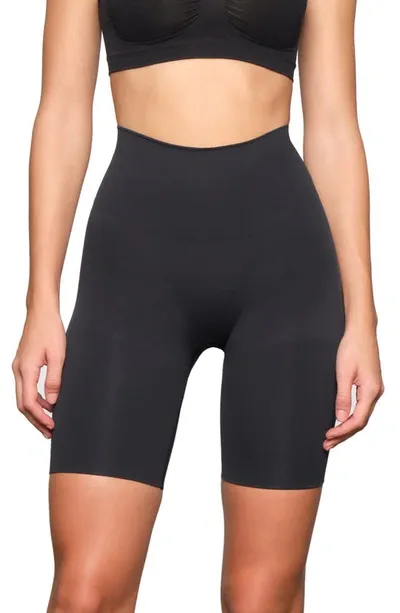 Skims Core Control' Mid-thigh Shorts In Black