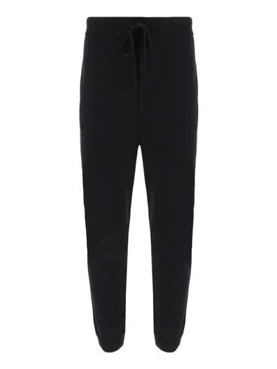 Valentino Jacquard Drawstring Pants In Black