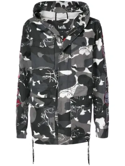 Haculla Kustom Camouflage Coat In Grey