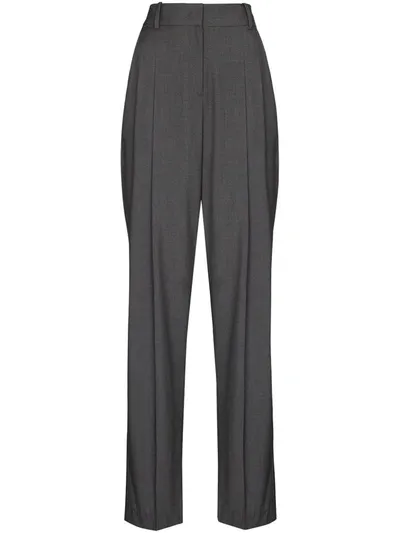 The Frankie Shop Gelso High-waisted Darted Trouser In Grey