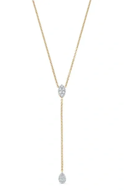 Sara Weinstock Reverie Diamond Y-necklace In Yellow Gold