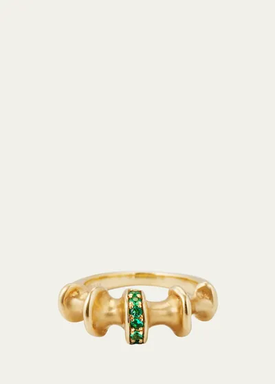 Vram Chrona 18k Yellow Gold Emerald Ring