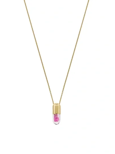 Robinson Pelham Women's Mini Elixir Of Love 14k Gold & Pink Sapphire Pendant Necklace In Yellow Gold