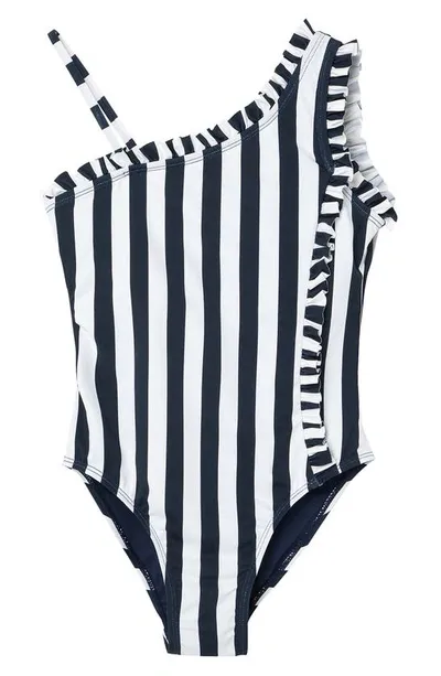 Habitual Kids' Girl's Mini Ruffle Stripe One-piece