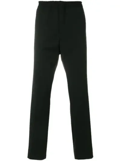 Tommy Hilfiger Straight-leg Trousers In Black