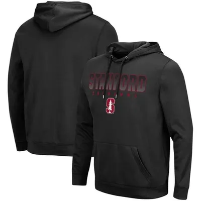 Colosseum Black Stanford Cardinal Blackout 3.0 Pullover Hoodie