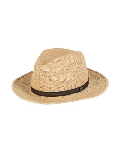 Borsalino Argentina Medium Brim Straw Panama Hat In Beige