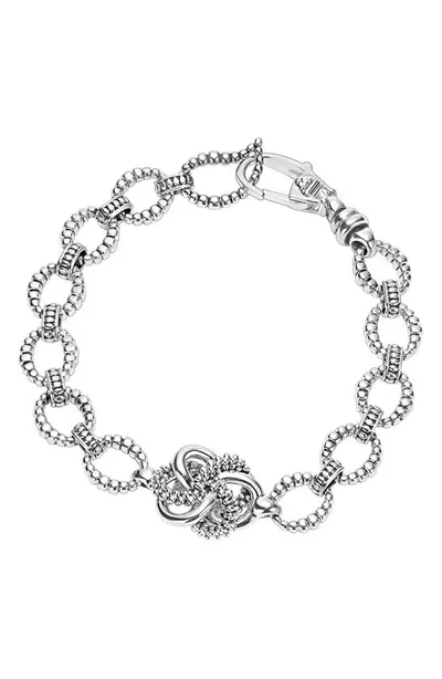 Lagos Sterling Silver Love Knot Link Bracelet