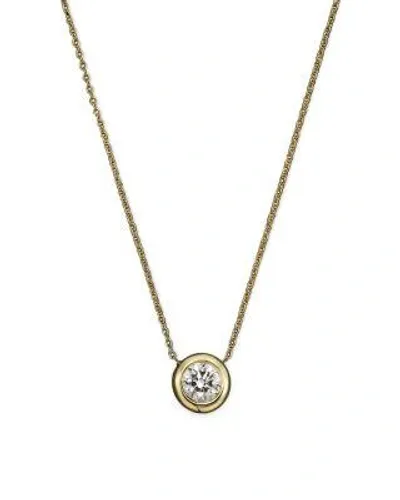 Roberto Coin 18k Yellow Gold Diamond Bezel Necklace, 16