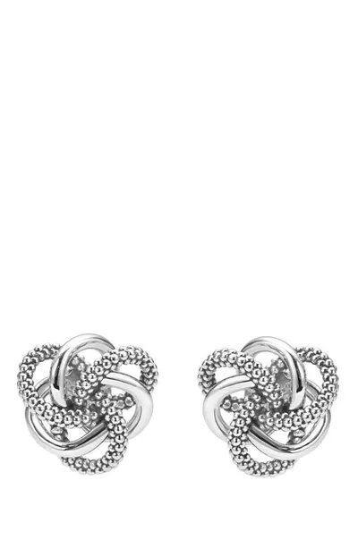 Lagos Love Knot Sterling Silver Stud Earrings