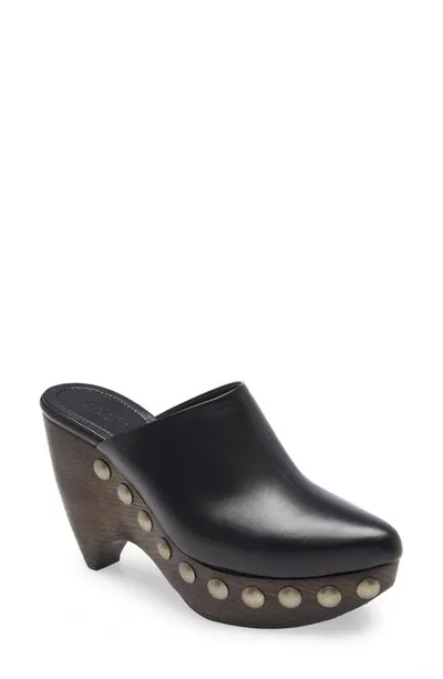 Alaïa Le Sabot 125 Studded Leather Platform Clogs In Black