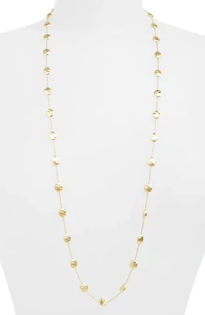 Marco Bicego 'siviglia' Long Disc Station Necklace In Gold