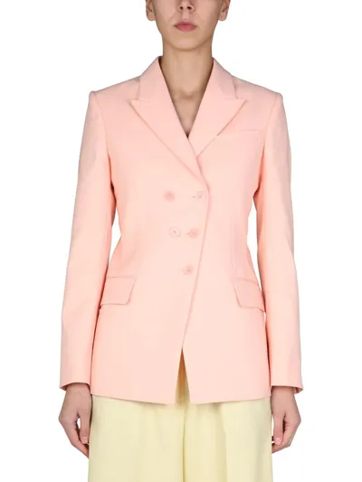 Stella Mccartney Double-breasted Pink Jacket - Atterley