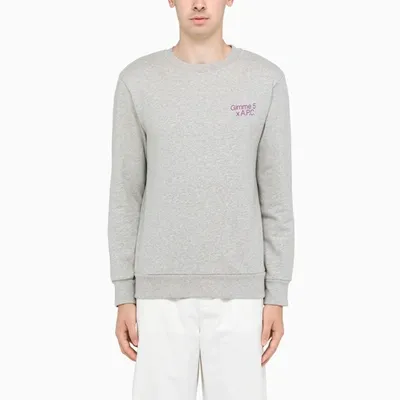 Apc Gray Gimme Five Sweatshirt In Grey