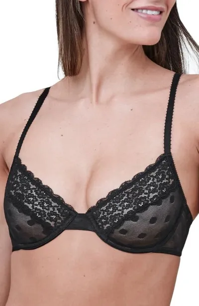 Skarlett Blue Dare Unlined Underwire Bra Black 32dd