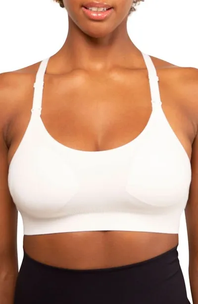 Modern Eternity Racerback Nursing Bra In Eggshell