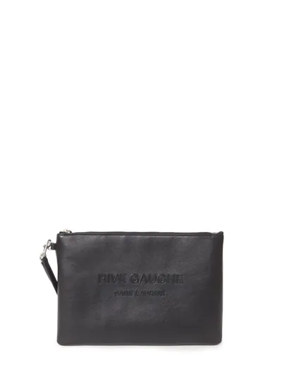 Saint Laurent Rive Gauche Pouch In Navy