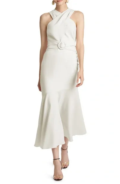 Sachin & Babi Naomi Halter Midi Dress In White