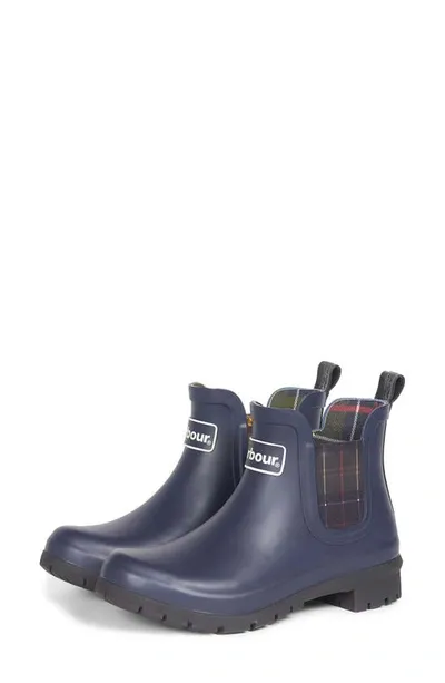 Barbour Kingham Chelsea Rain Boot In Navy