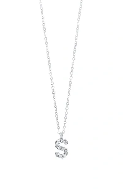 Bony Levy Icon Diamond Initial Pendant Necklace In 18k White Gold - S