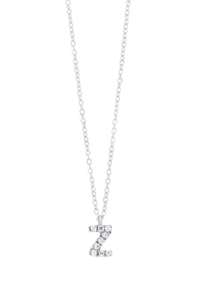 Bony Levy Icon Diamond Initial Pendant Necklace In 18k White Gold - Z