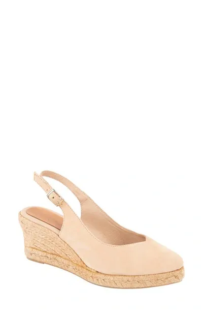 Patricia Green Poppy Slingback Espadrille Wedge In Brown