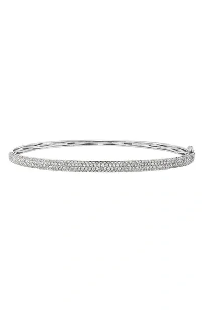 Bony Levy Diamond Dome Bangle In 18k White Gold