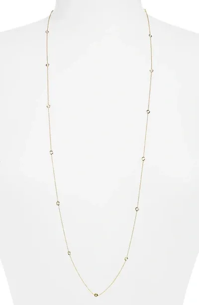 Roberto Coin Layered Diamond Station Necklace In Yellow Gold