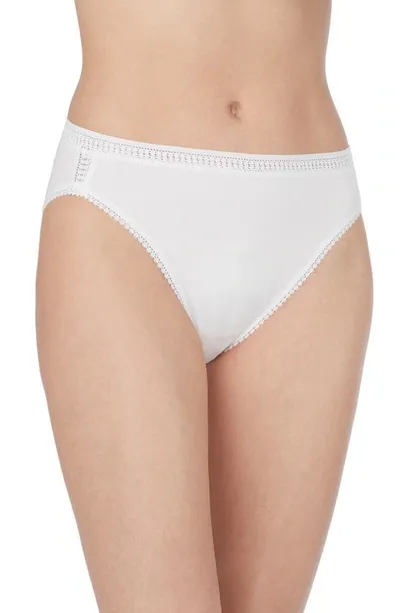 On Gossamer 'cabana' High Cotton Briefs In White