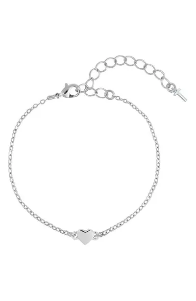 Ted Baker Harsaa Tiny Heart Bracelet In Silver