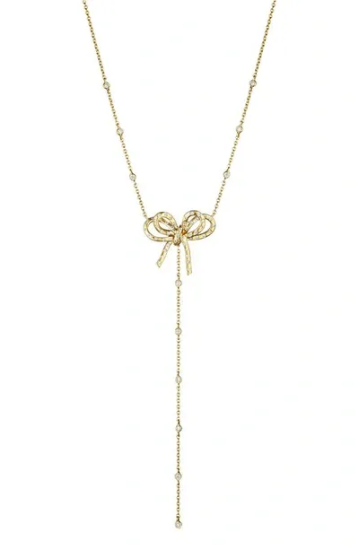 Hueb Romance Diamond Station Y-necklace In Yellow Gold