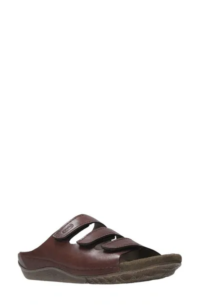 Wolky Nomad Slide Sandal In Brown