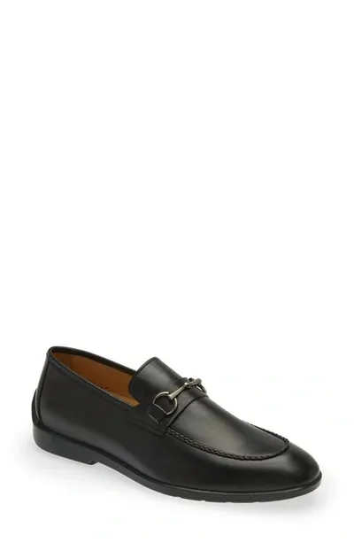 Mezlan Leather Bit Loafer In Black