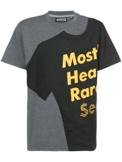 Mostly Heard Rarely Seen Logo Print T-shirt In Grey