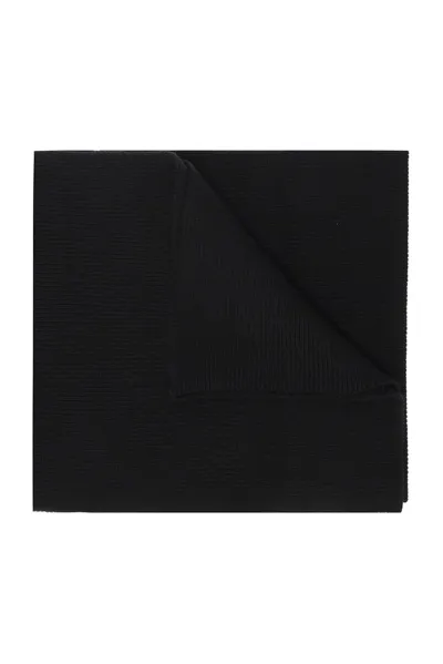 Diesel K-coder Embroidered-logo Scarf In Black