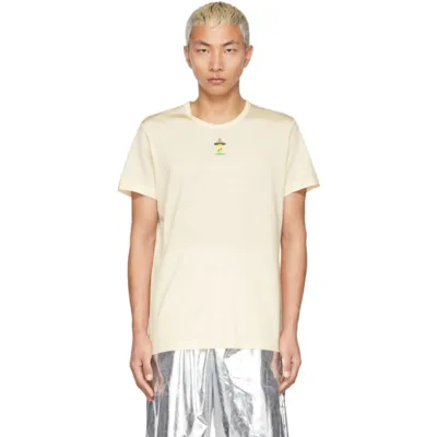 Doublet Off-white Milk Fiber T-shirt In Beige