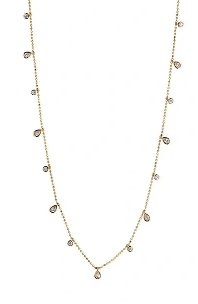 Nadri Daylight Shaky Station Necklace In Gold