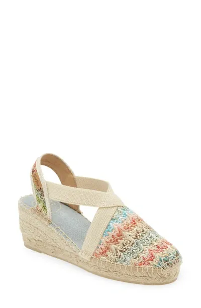 Toni Pons Terra Espadrille Wedge Sandal In Multi Woven Fabric