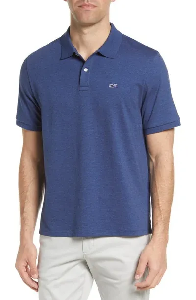 Vineyard Vines Men's Edgartown Piqué Polo Shirt In Deep Bay