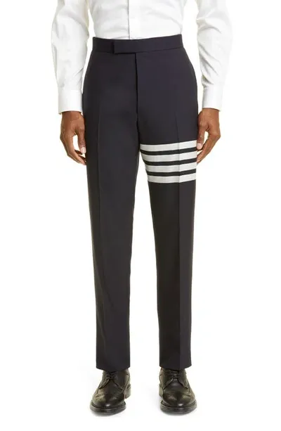 Thom Browne 4 Bar Pants Blue In Navy