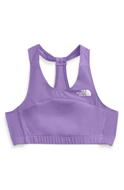 The North Face Kids' Never Stop Sports Bra In Paisley Purple